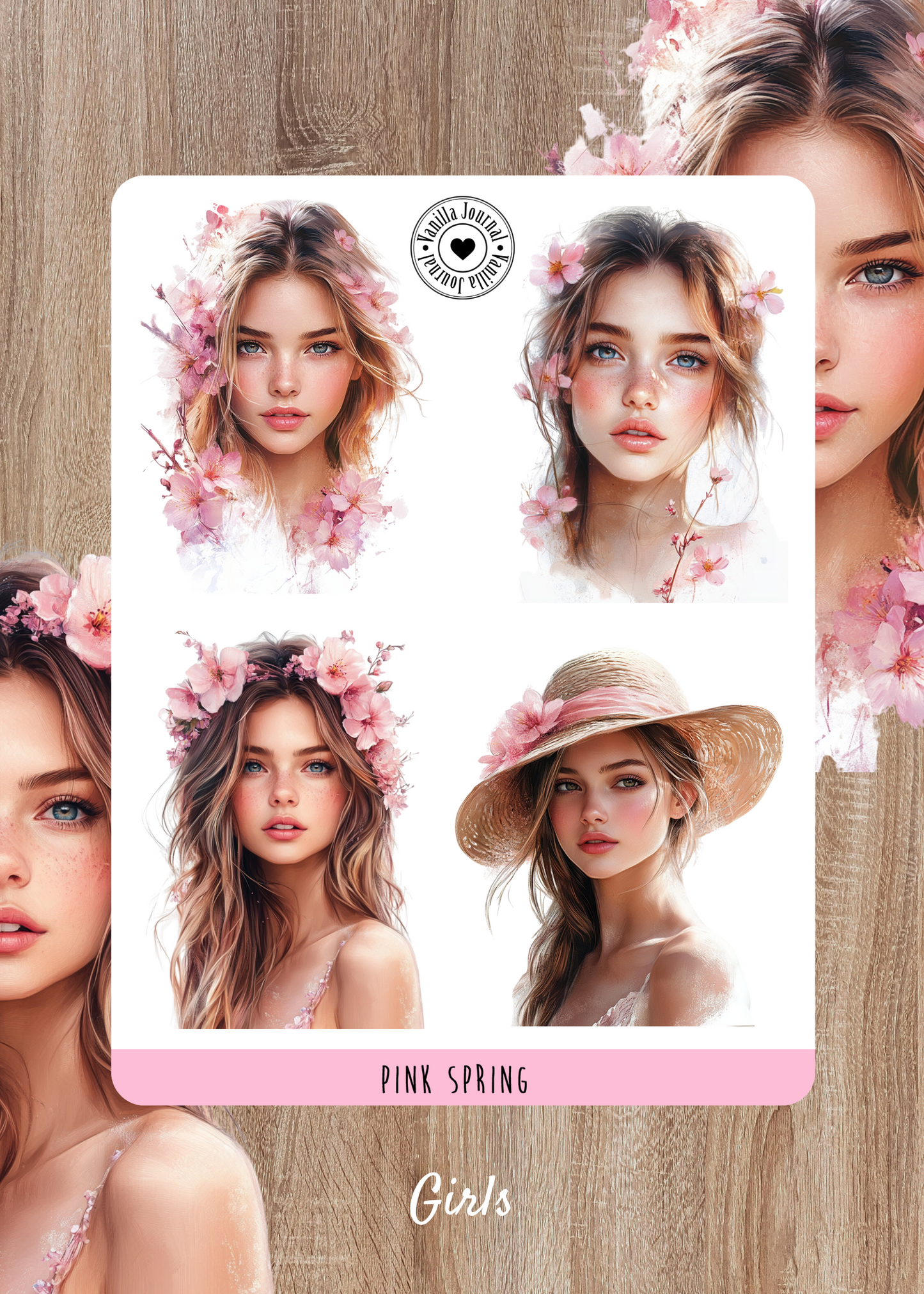 Pink Spring Sticker Sheets