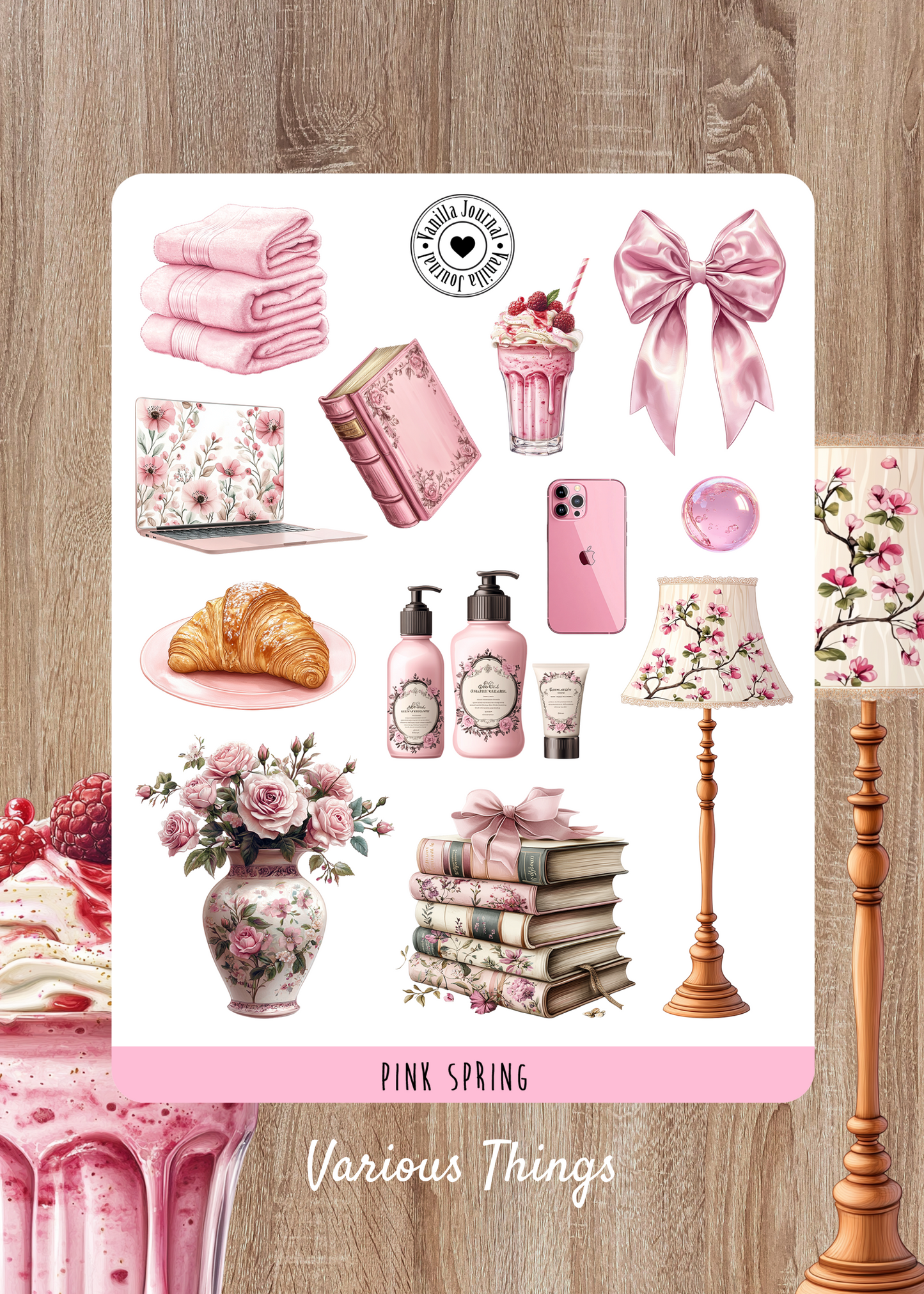 Pink Spring Sticker Sheets
