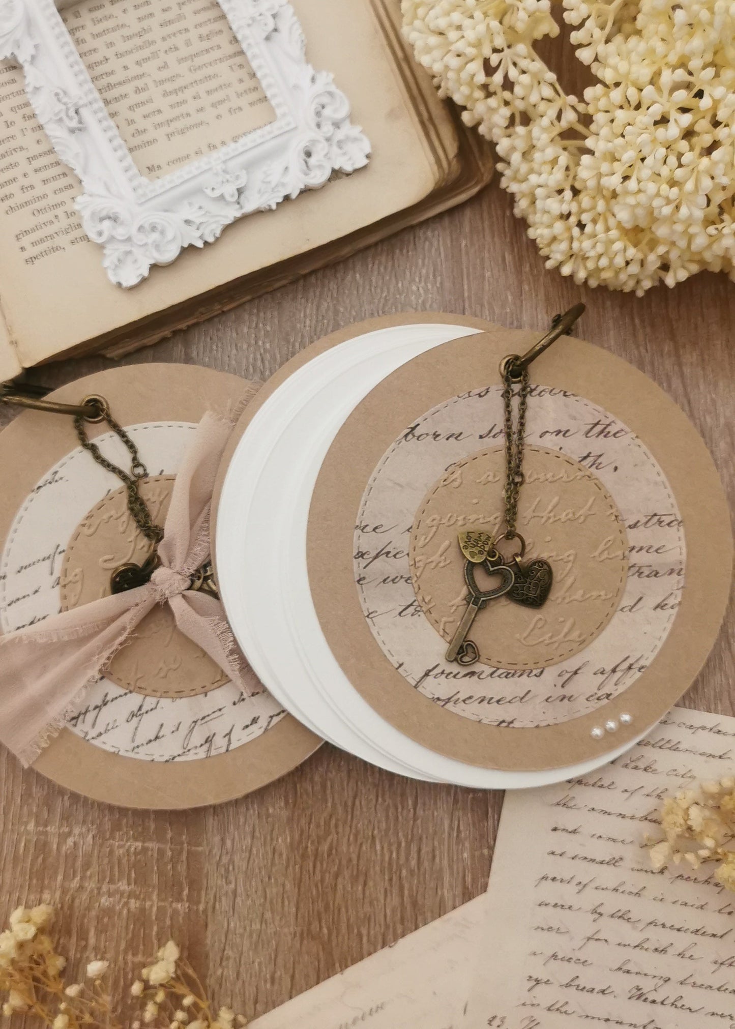 Round Journal with Blank Pages
