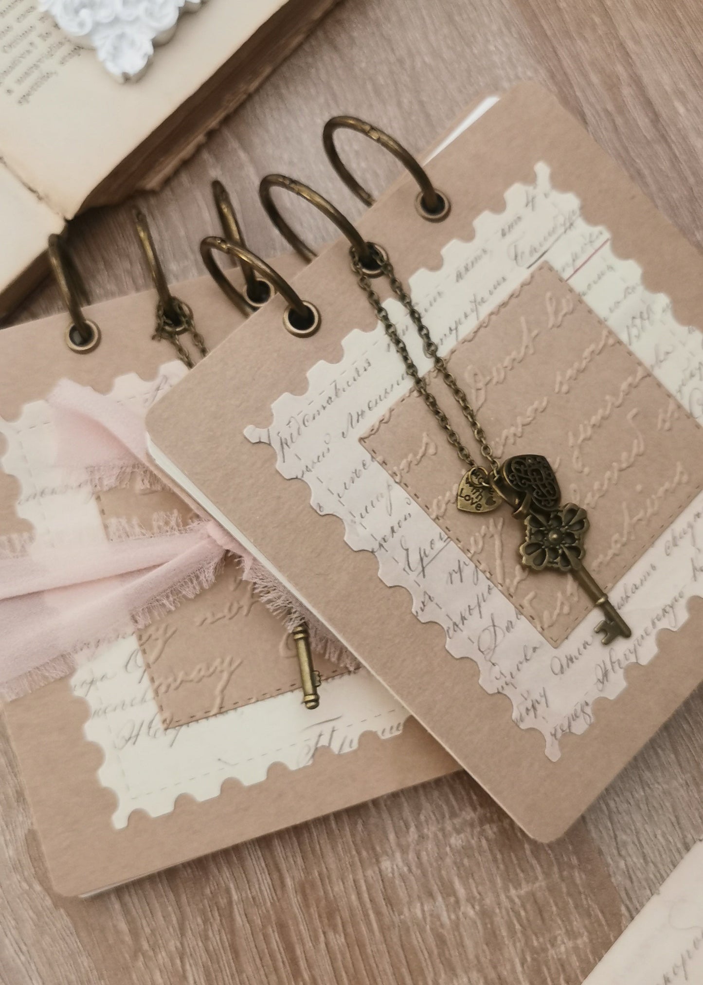 Square journal with blank pages
