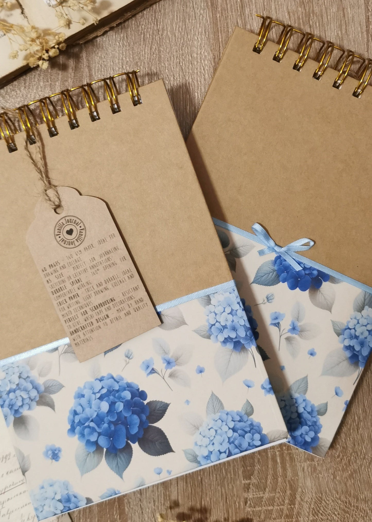A5 Spiral Journal "Hydrangea"