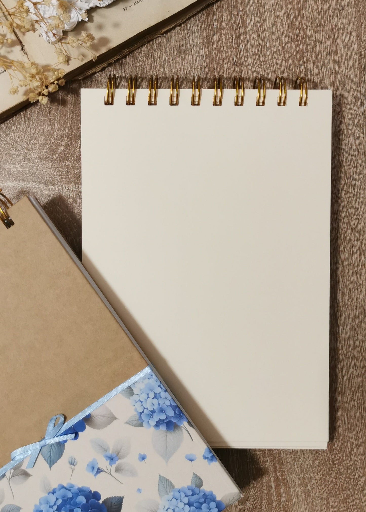 A5 Spiral Journal "Hydrangea"