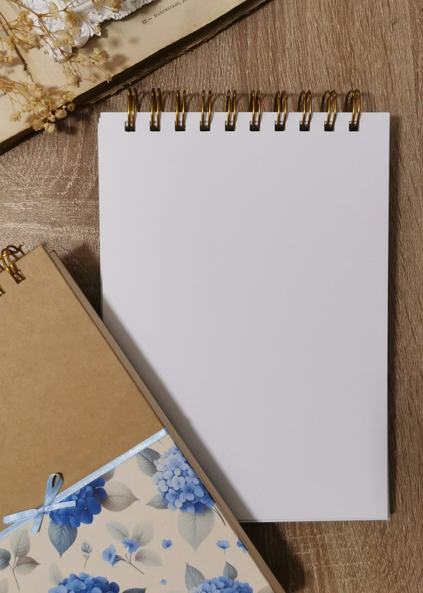 A5 Spiral Journal "Hydrangea"