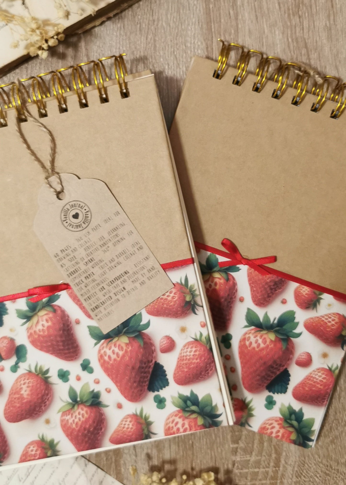 A5 Spiral Journal "Strawberries"