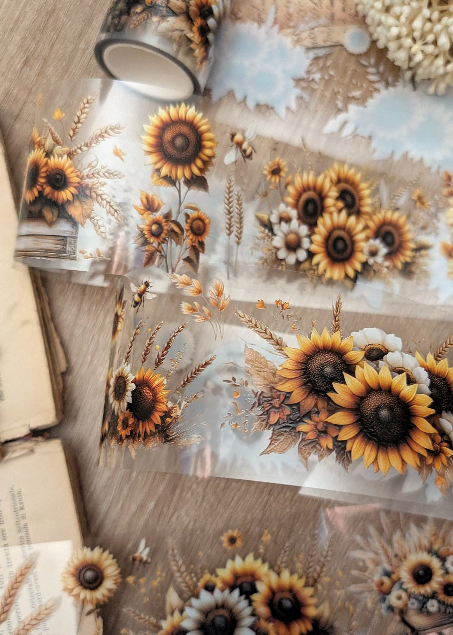Sunflowers And Bees