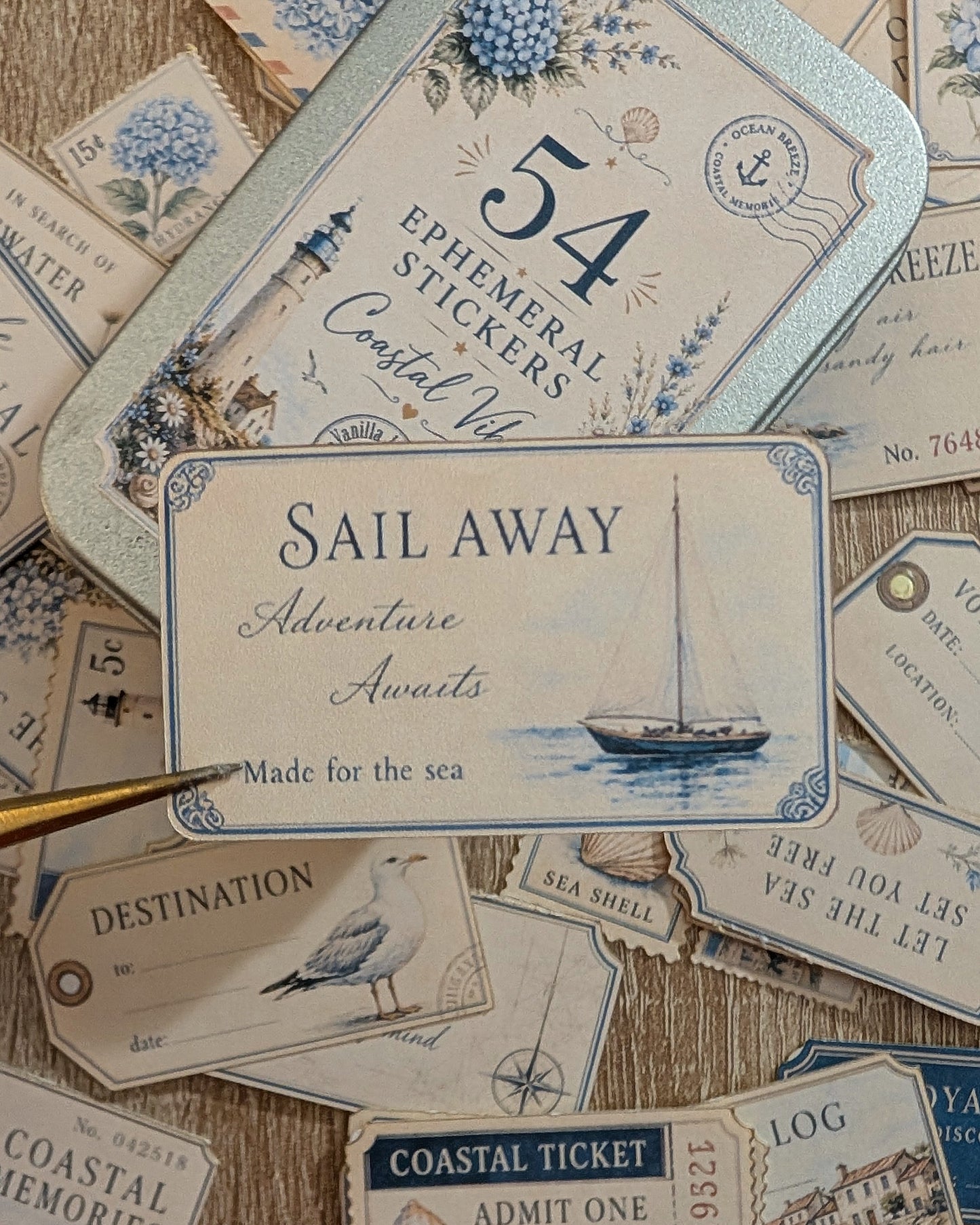 Coastal Vibes | Ephemeral Sticker Pack