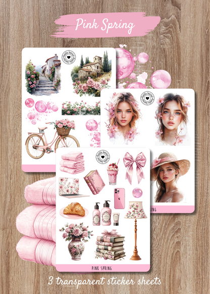 Pink Spring Sticker Sheets