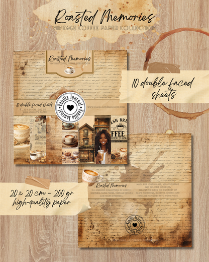 Roasted Memories – Vintage Coffee Paper Book