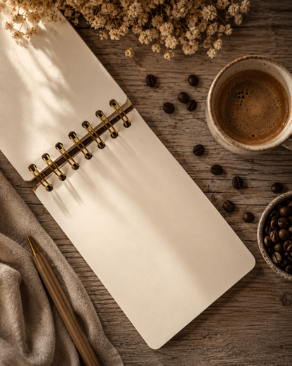 Coffe & Cream A6 Journal