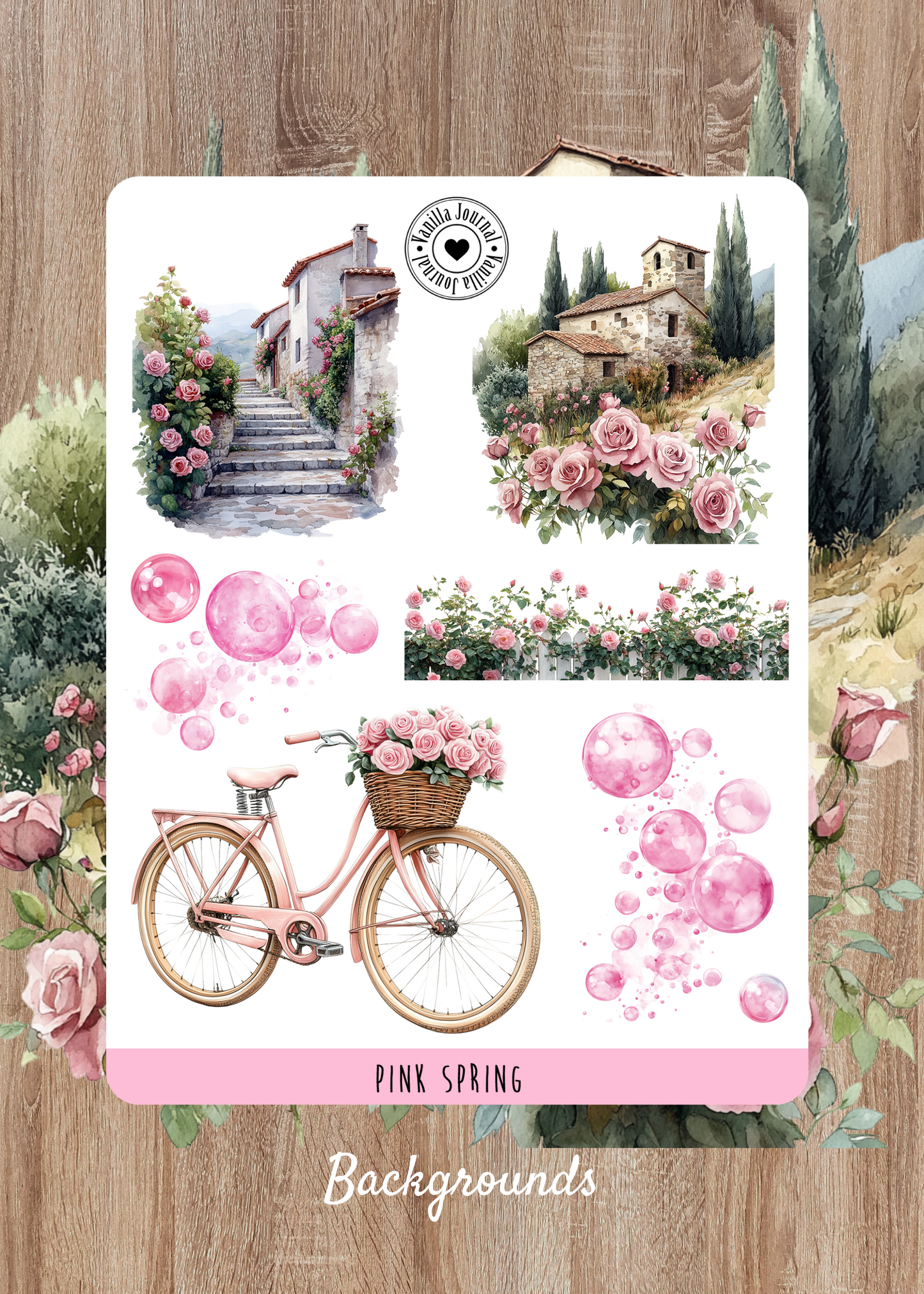 Pink Spring Sticker Sheets