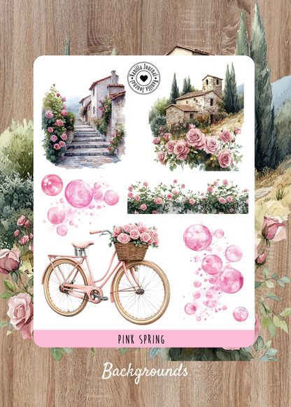 Pink Spring Sticker Sheets