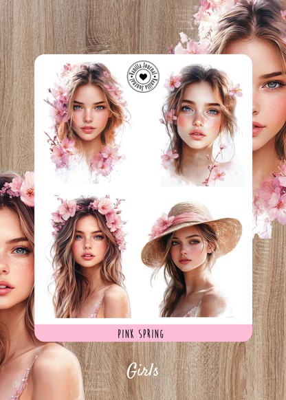 Pink Spring Sticker Sheets