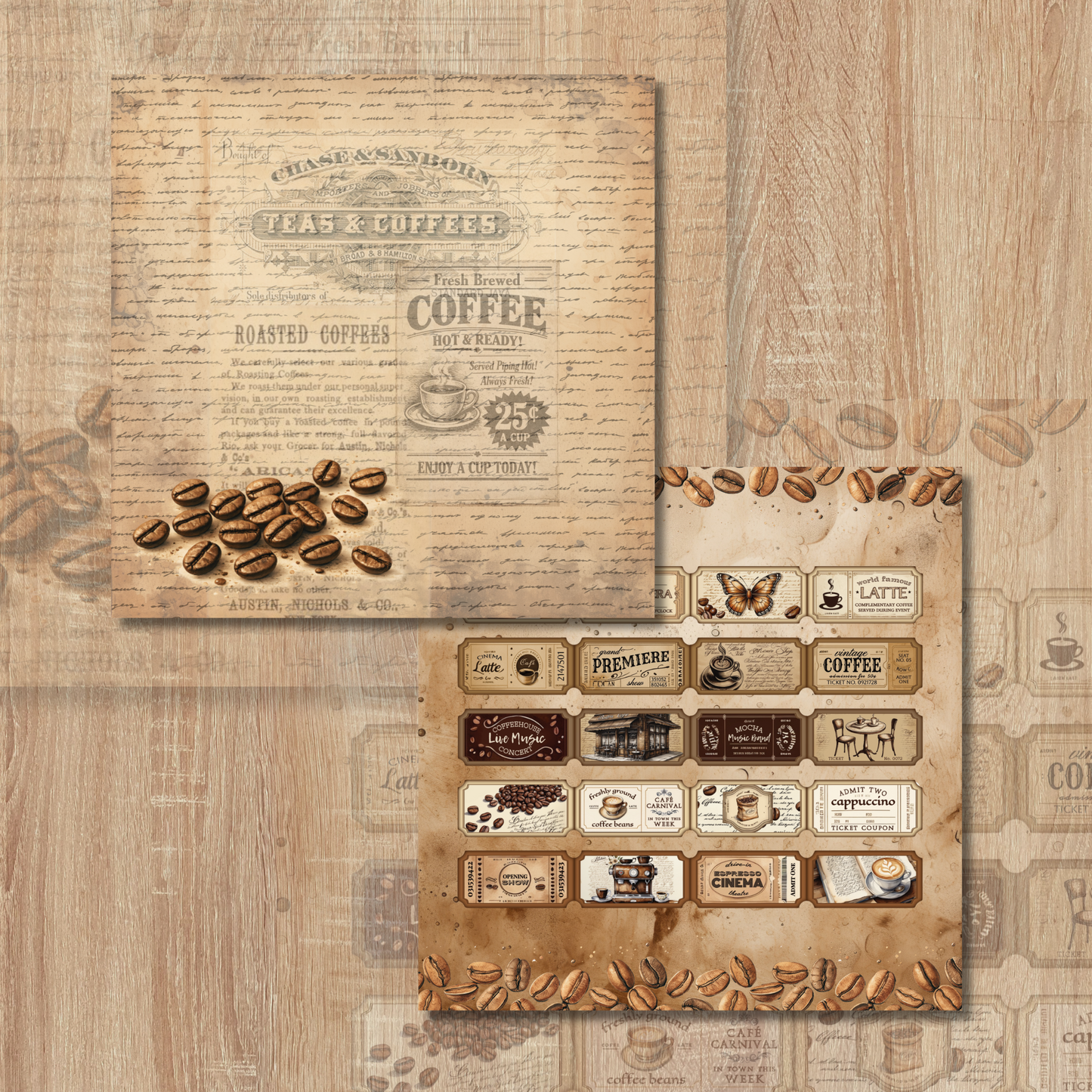 Roasted Memories – Vintage Coffee Paper Book