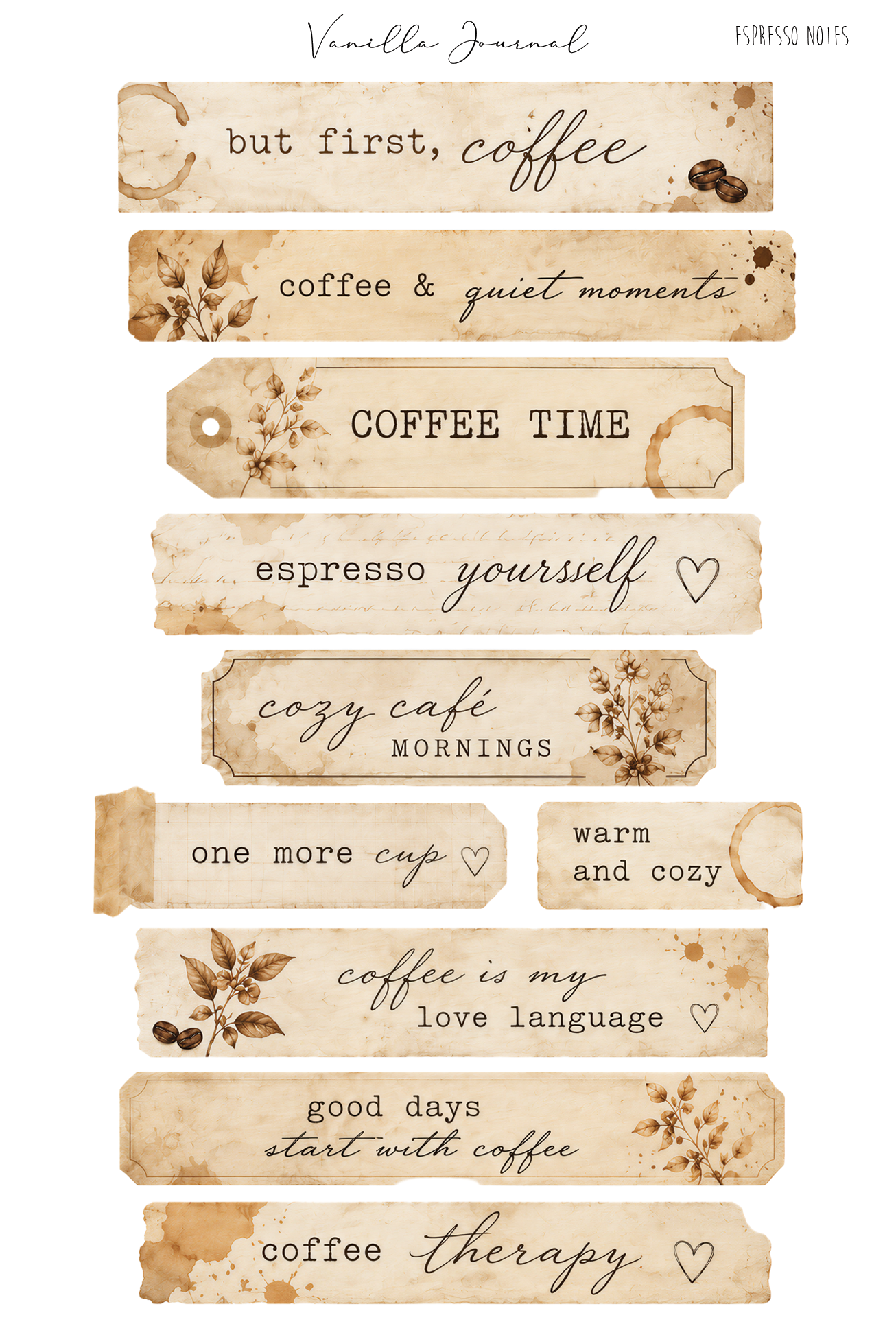 Espresso Notes