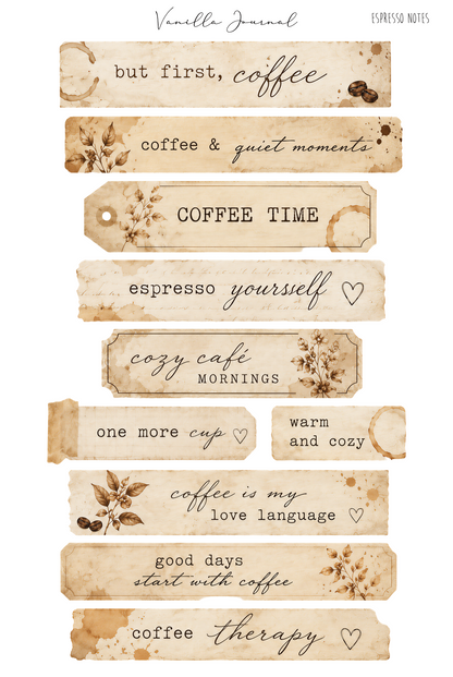Espresso Notes