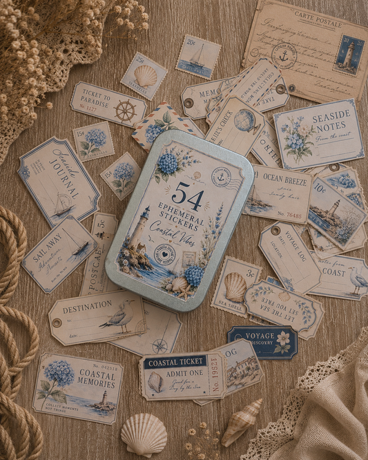 Coastal Vibes | Ephemeral Sticker Pack