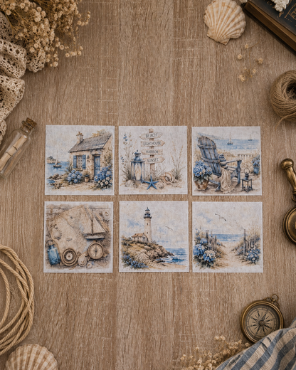 Coastal Vibes | Washi Background Paper Set