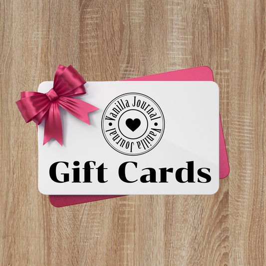 Vanilla Journal Gift Cards
