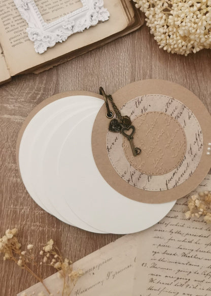 Round Journal with Blank Pages