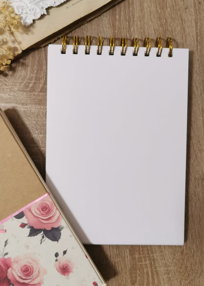 A5 Spiral Journal "Pink Rose"