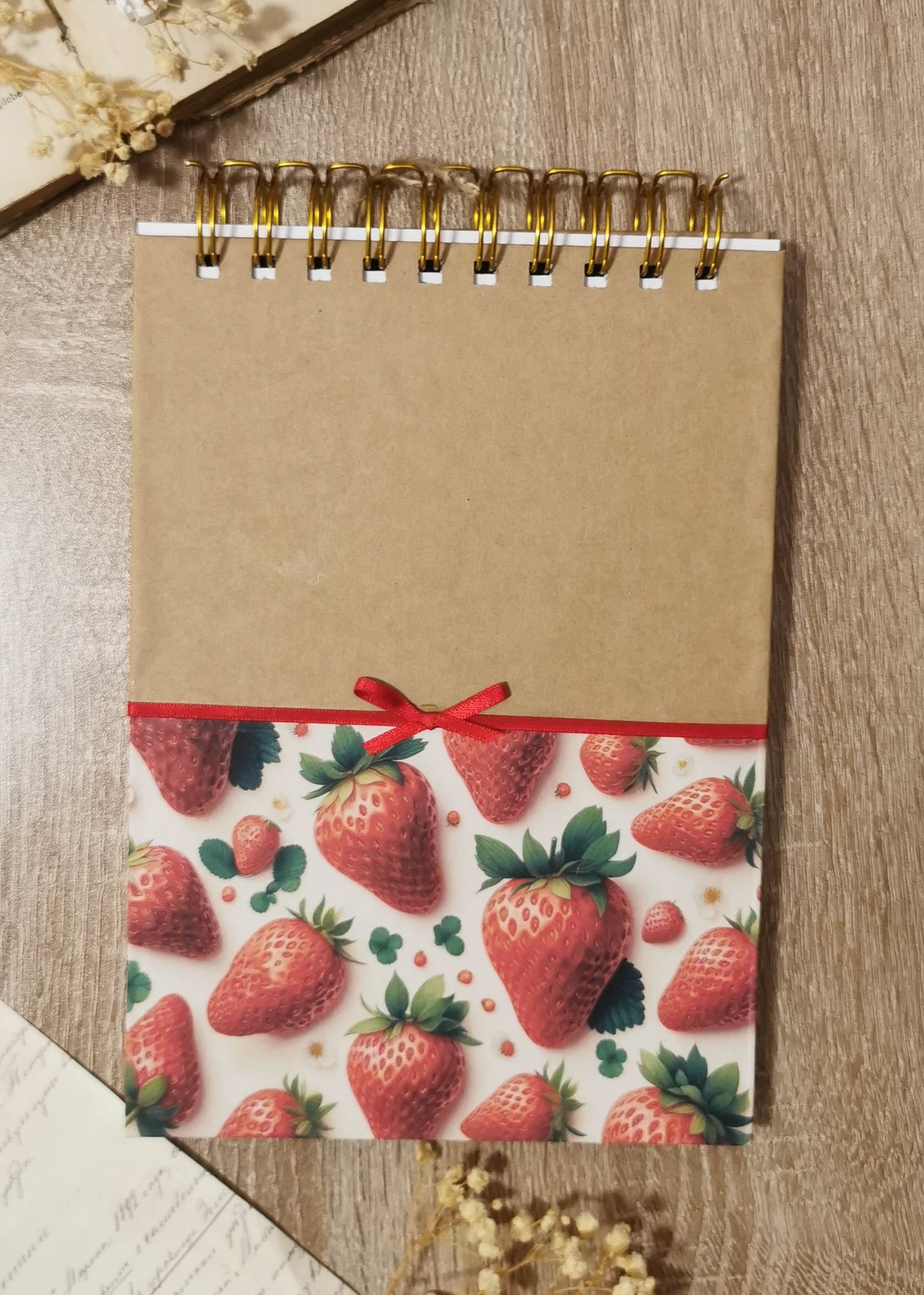 A5 Spiral Journal "Strawberries"