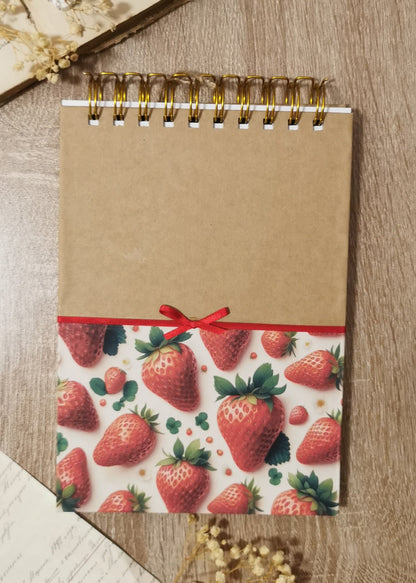 A5 Spiral Journal "Strawberries"