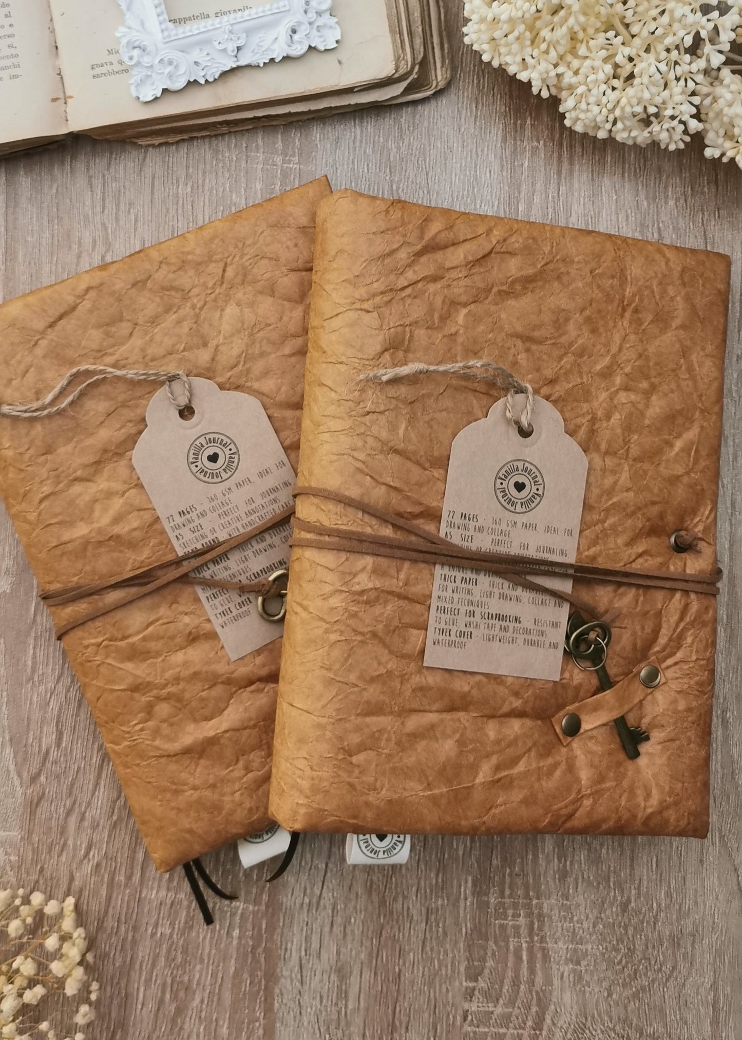 A5 Vintage Tyvek Journal