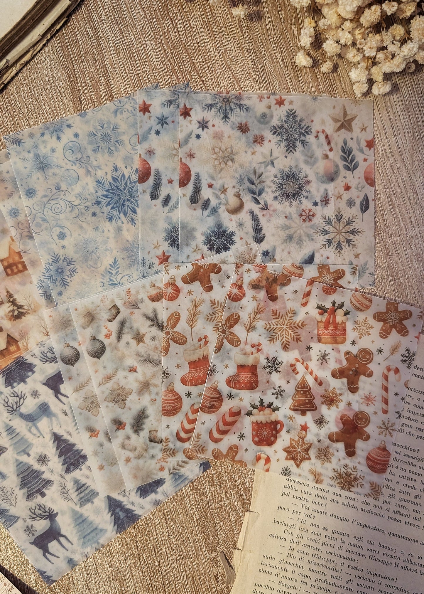 Christmas Vellum Paper