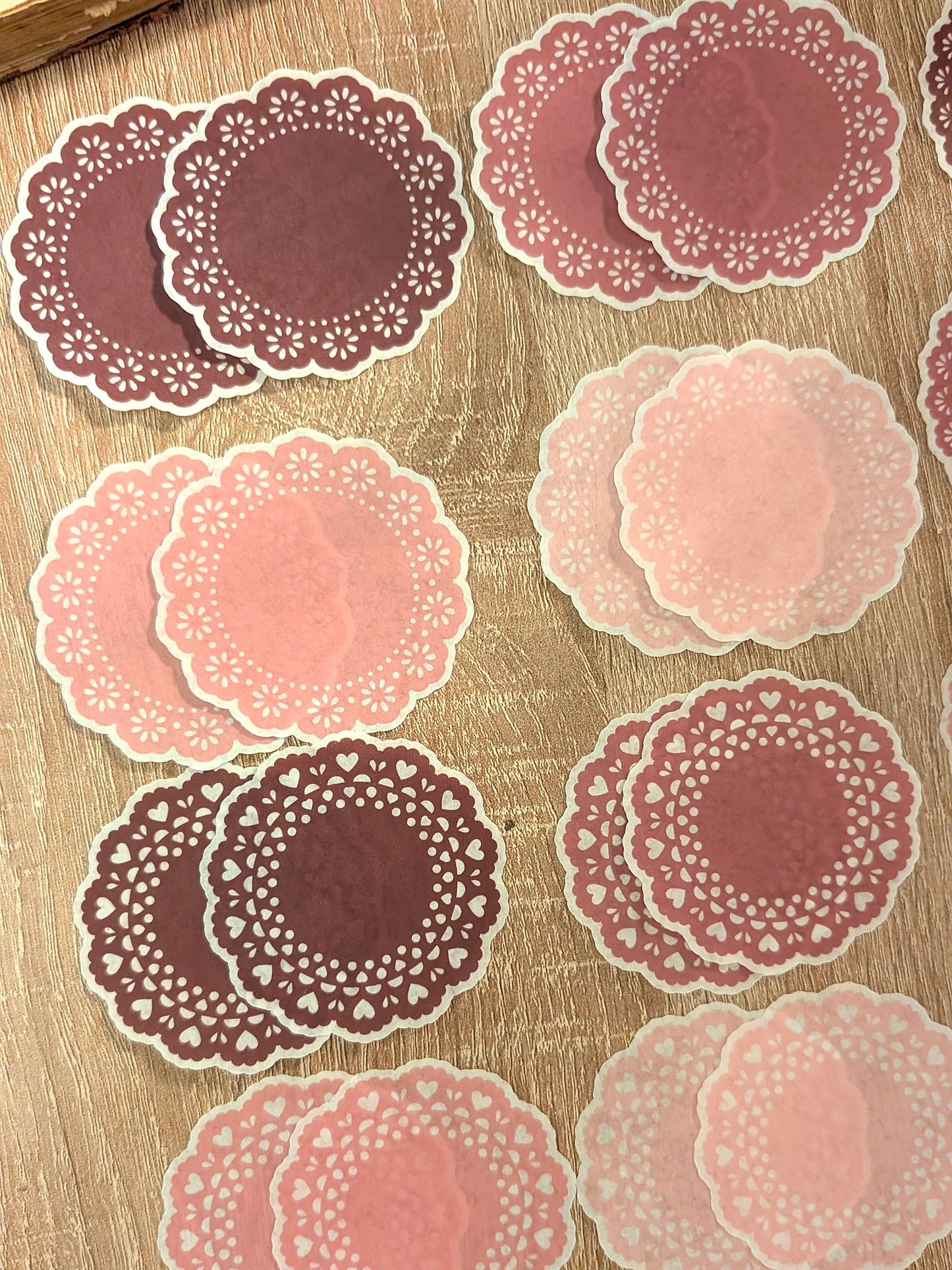 Washi Paper Doilies Stickers – Set of 24