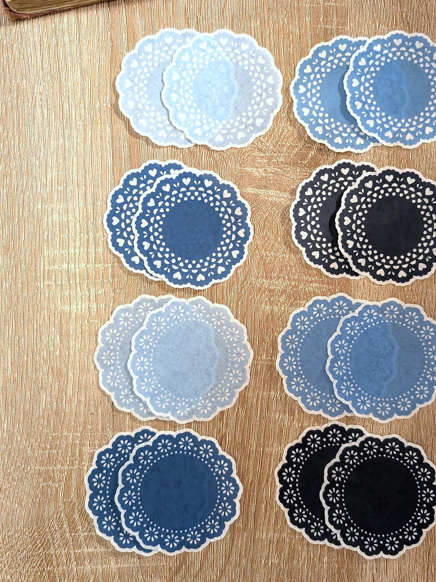 Washi Paper Doilies Stickers – Set of 24
