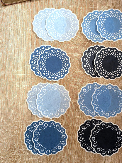 Washi Paper Doilies Stickers – Set of 24