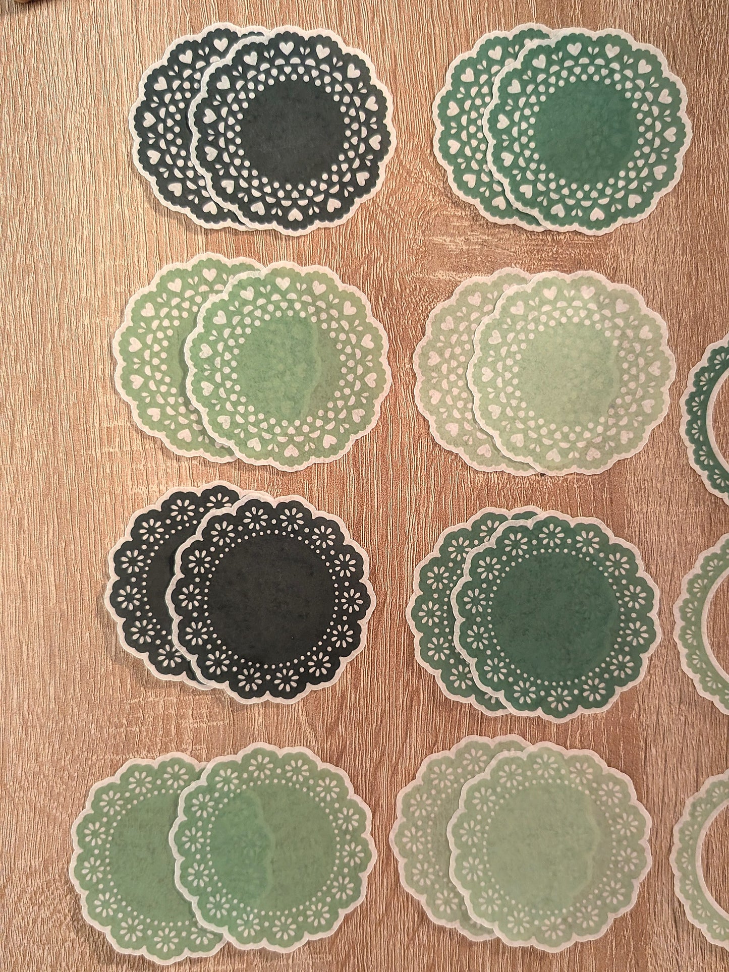 Washi Paper Doilies Stickers – Set of 24