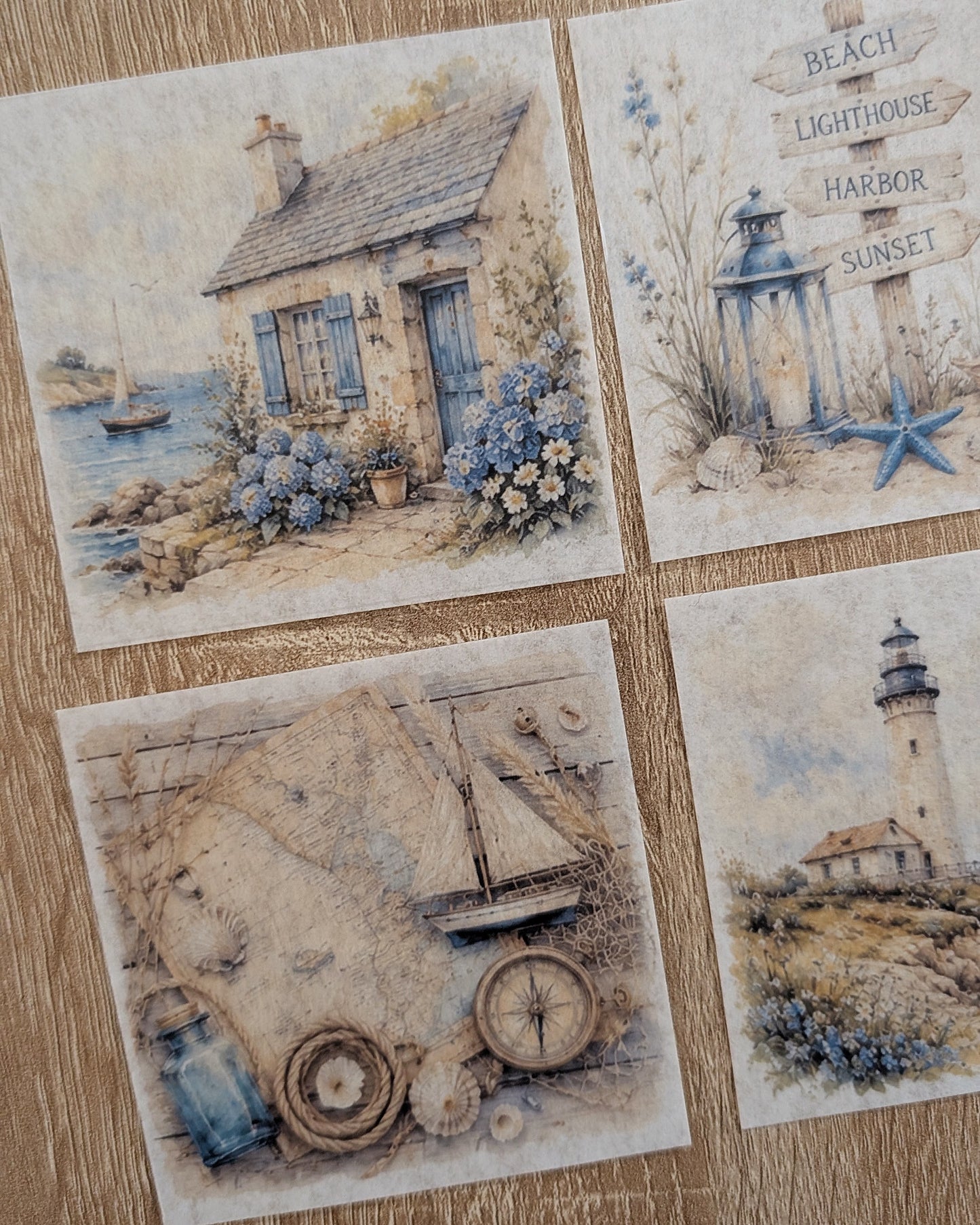 Coastal Vibes | Washi Background Paper Set
