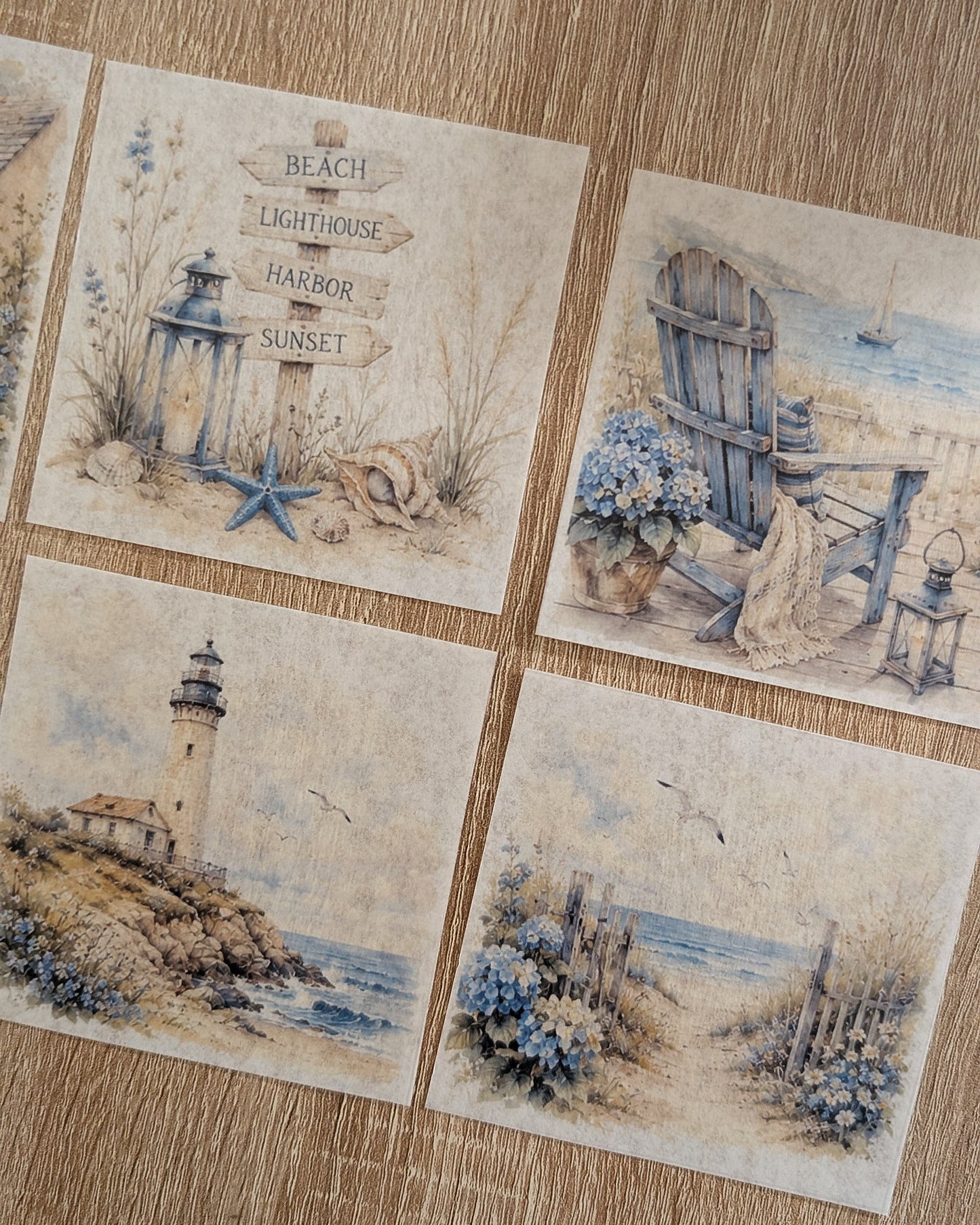 Coastal Vibes | Washi Background Paper Set