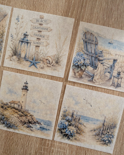 Coastal Vibes | Washi Background Paper Set